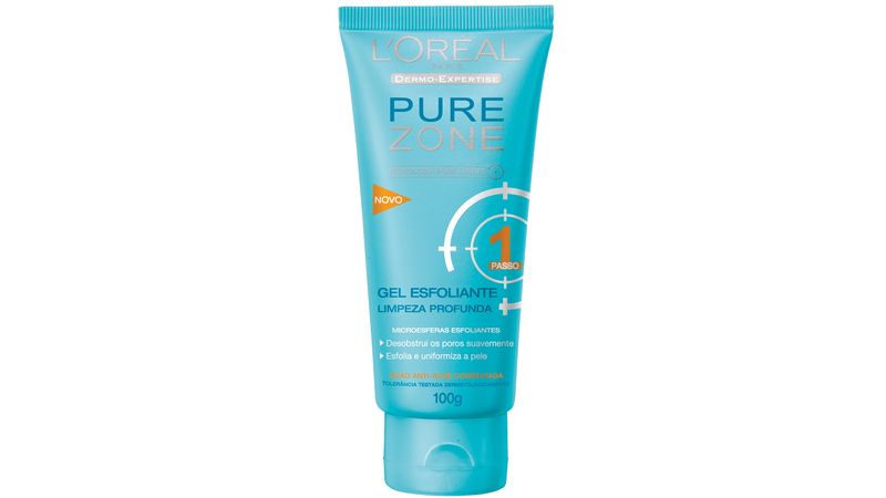 loreal-pure-zone-gel-esfoliante-limpeza-profunda-passo-1-100g