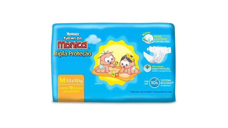 Fralda-Huggies-Turma-da-Monica-Tripla-Protecao-M-10-unidades