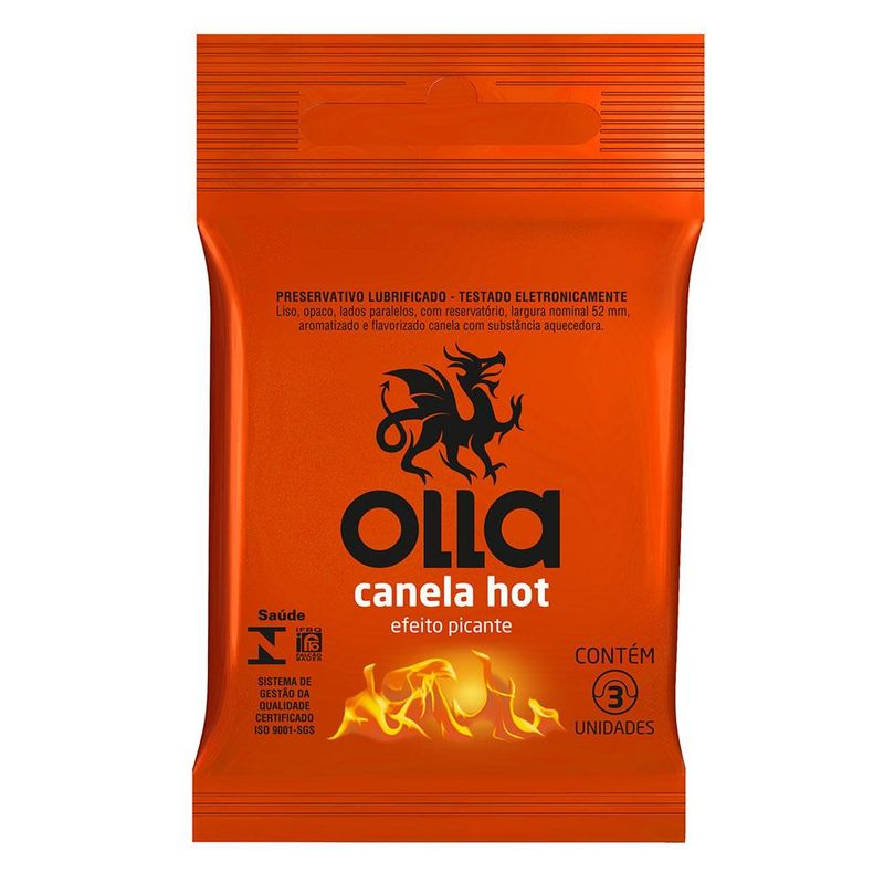 Preservativo Olla Canela Hot 3un