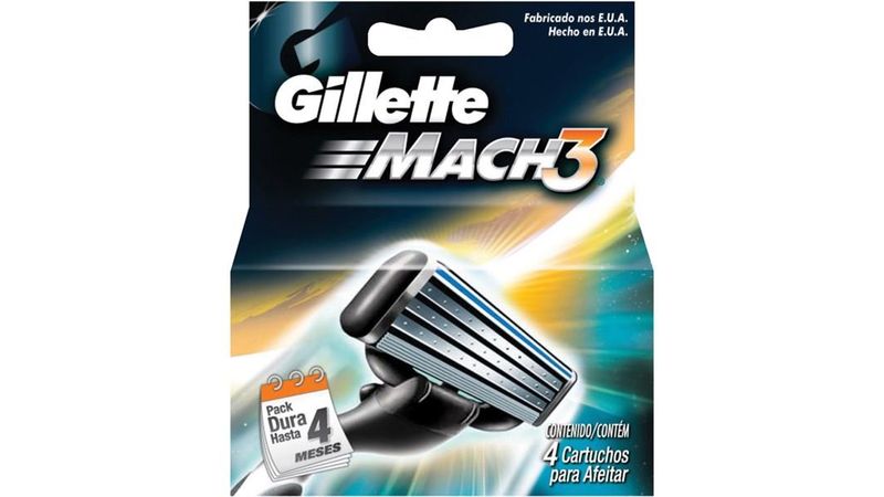 Carga-para-Aparelho-de-Barbear-Gillette-Mach3-Regular-4-unidades