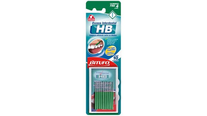 Escova-Bitufo-Interdental-Hb-Cilindrica-Fina-4mm-10-unidades