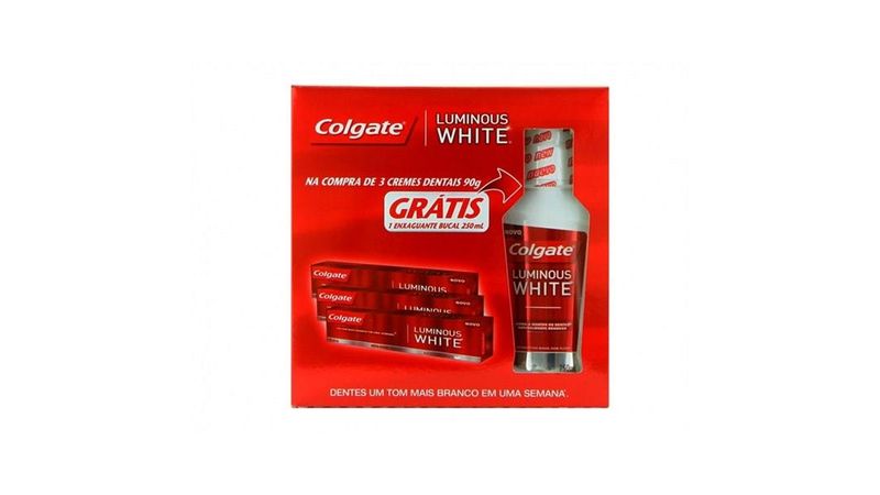 Creme-Dental-Tradicional-Colgate-Luminous-White-3-x-90g-Gratis-Antiseptico