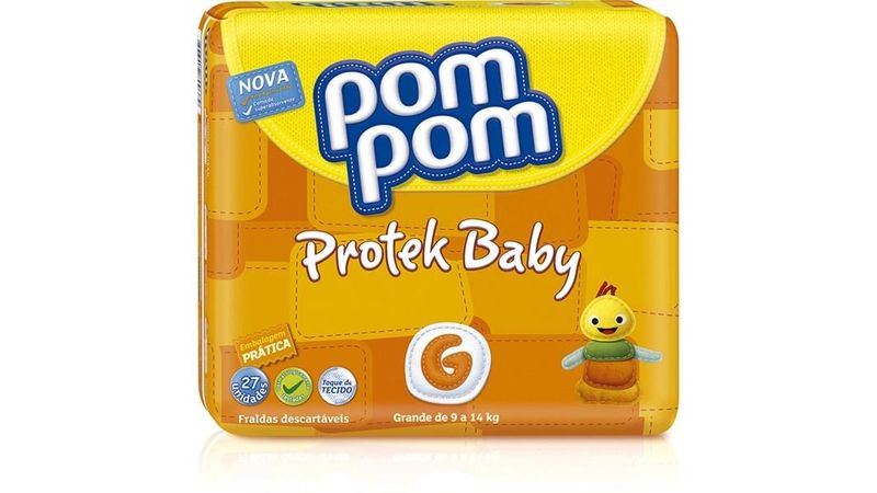 Fralda-PomPom-Protek-Baby-G-26-unidades