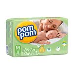 Fralda-Infantil-Pom-Pom-Amor-de-Mae-Rescem-Nascido-18-unidades