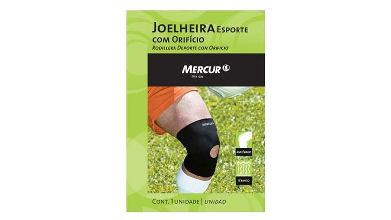 Joelheira-Mercur-Esporte-com-Orificio-Tamanho-M