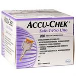 Lancetas-Esterilizadas-Accu-Chek-Safe-T-Pro-Uno-c-1-Diametro-da-Agulha-28g-0.36mm