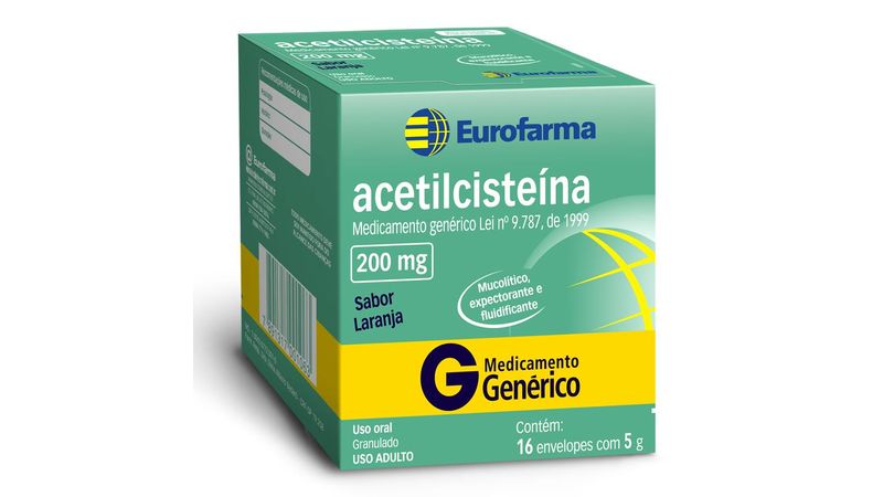 Acetilcisteina-200mg-16-envelopes-de-5g