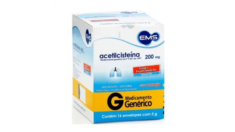 Acetilcisteina-200mg-16-envelopes-de-5g