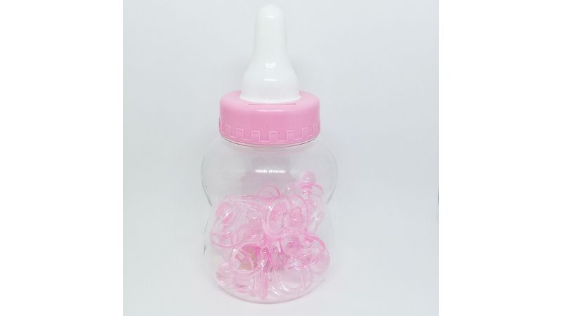 lembrancinha-para-cha-de-bebe-pote-mamadeira-cofrinho-com-20-chupetas-azul