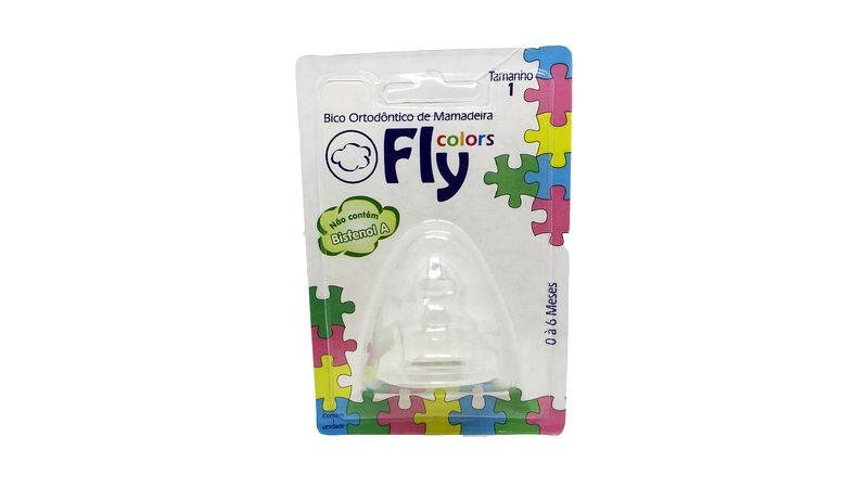 bico-ortodontico-de-mamadeira-silicone-fly-colors-tam-1-0-a-6-meses