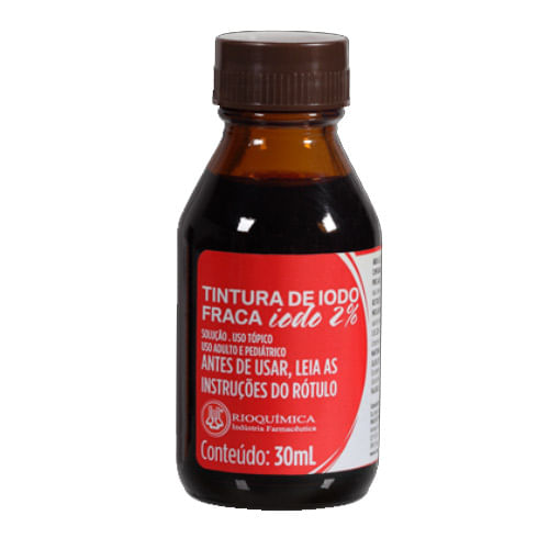 Tintura de Iodo Fraca 2% Rioquimica 30ml