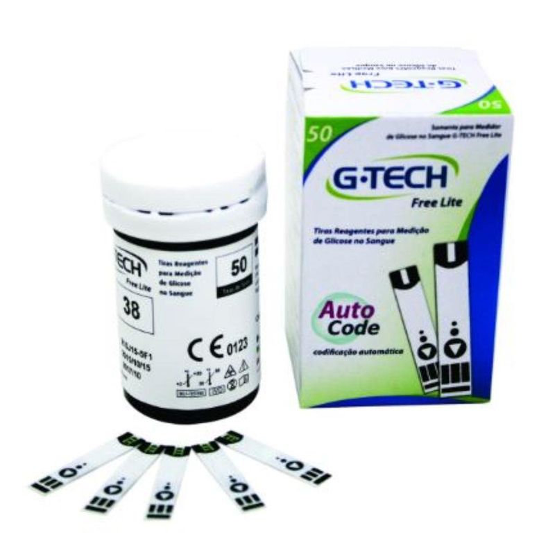 Tiras Glicemia G-Tech Free Lite - 50 Unidades