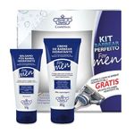 Kit-de-Barbear-Flores-e-Vegetais-Perfeito-For-Men-Creme-de-Barbear-Hidratante---gratis-Balsamo-pos-barba