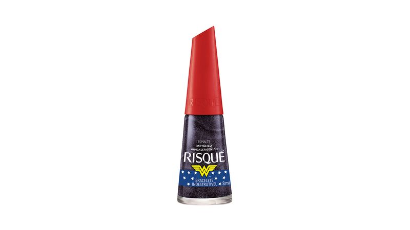 esmalte-risque-mulher-maravilha-metalico-bracelete-indestrutivel