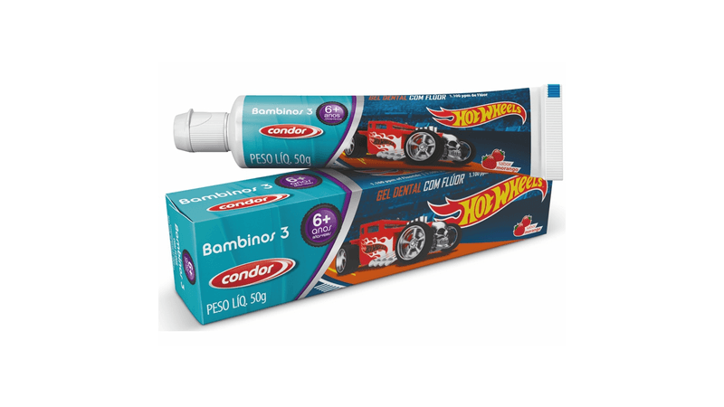 gel-dental-condor-bambinos-3-hot-wheels-morango-50g