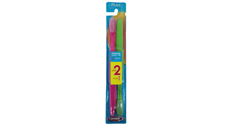 kit-escova-dental-condor-plus-macia-leve-2-pague-1
