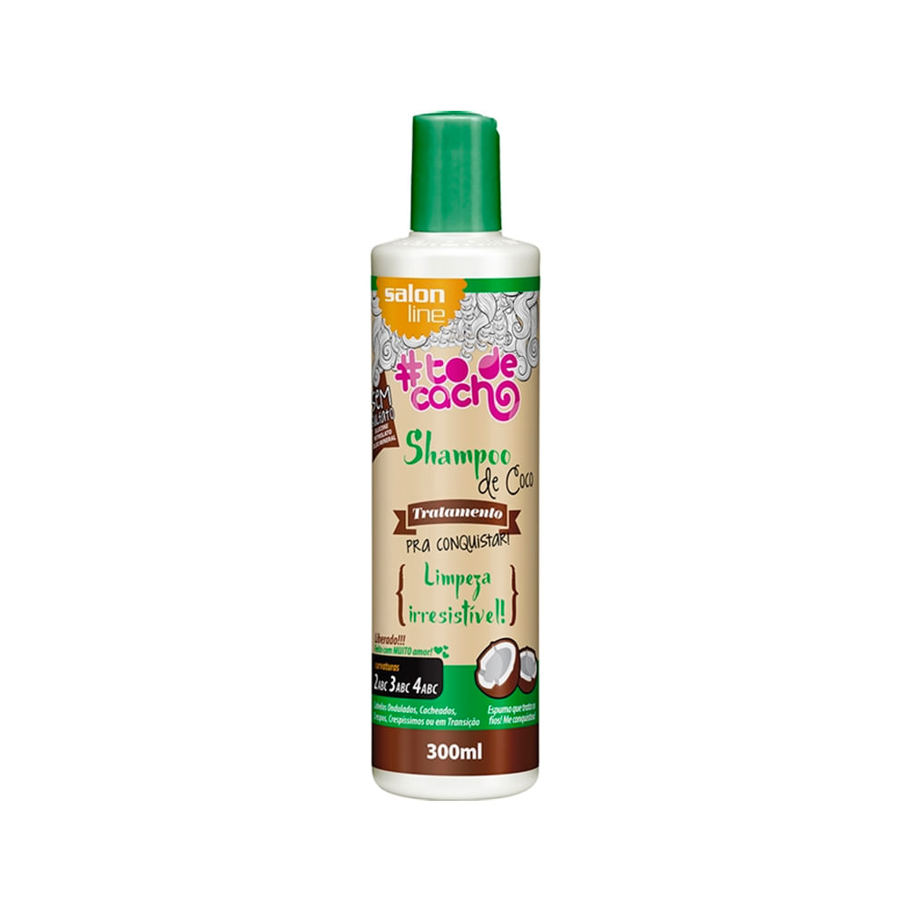 Shampoo de Coco Salon Line Tratamento Cosmetico Pra Conquistar