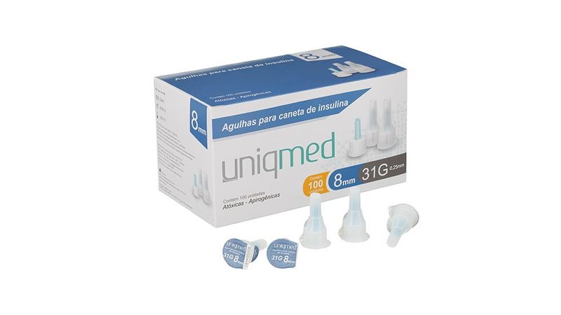 agulha-para-caneta-de-insulina-uniqmed-31g-8mm-com-100-unidades