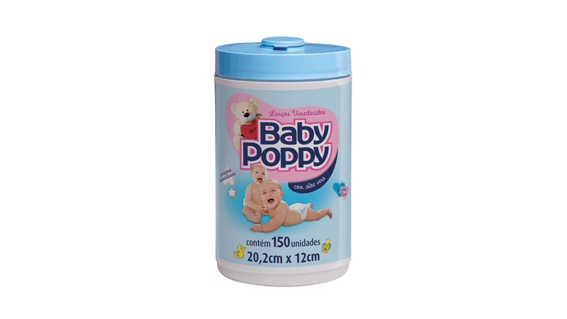 lenco-umedecido-baby-poppy-azul-150-unidades