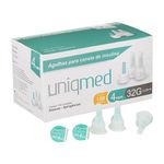agulhas-para-caneta-de-insulina-uniqmed-4mm-32g-100-unidades