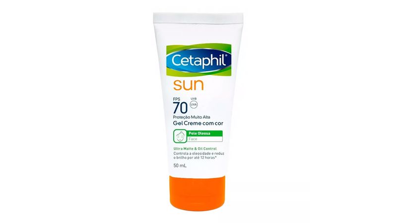 Protetor-Solar-Cetaphil-Sun-Ultra-Matte-e-Oil-Control-com-Cor-FPS-70-Gel-Creme-50ml