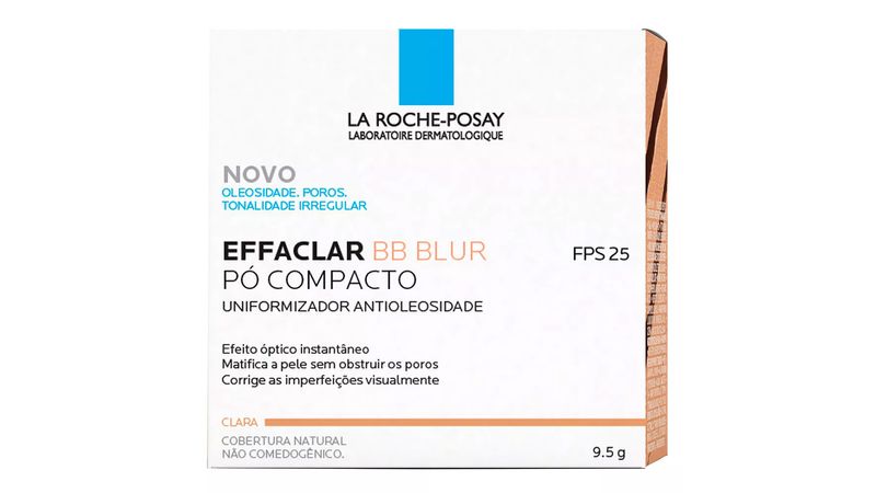 Effaclar-BB-Blur-La-Roche-Posay-Uniformizador-Antioleosidade-Po-Compacto-Cobertura-Natural-Clara