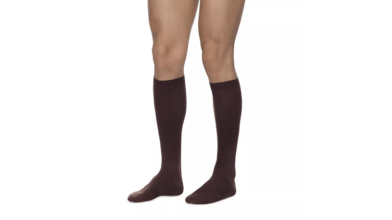 Meia-3-4-Masculina-Kendall-Alta-Compressao-Medio-Marron