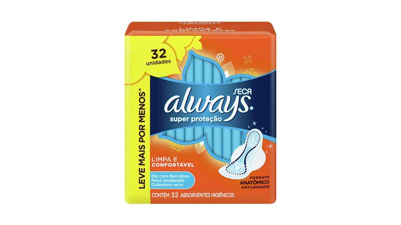 absorvente-always-super-protecao-cobertura-seca-com-abas-32-unidades-leve-mais-pague-menos