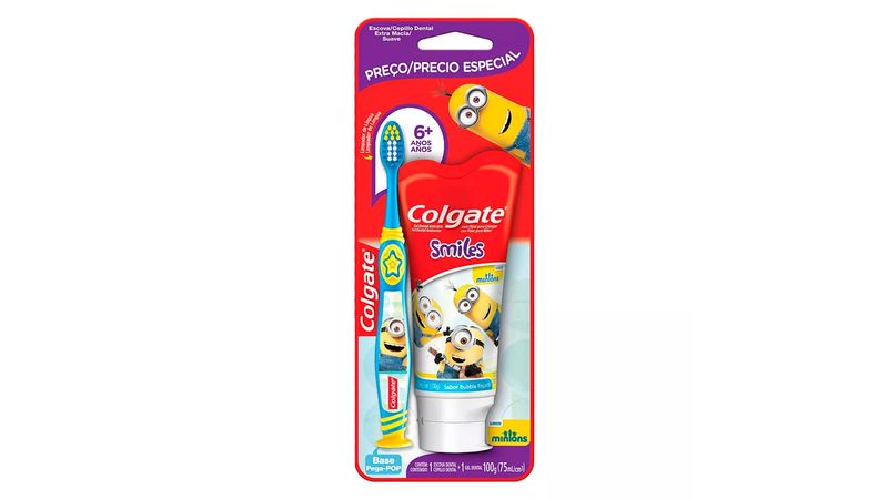 kit-escova-dental-infantil-colgate-minions-extra-macia-6-anos-1-gel-dental-personagens-sortidos