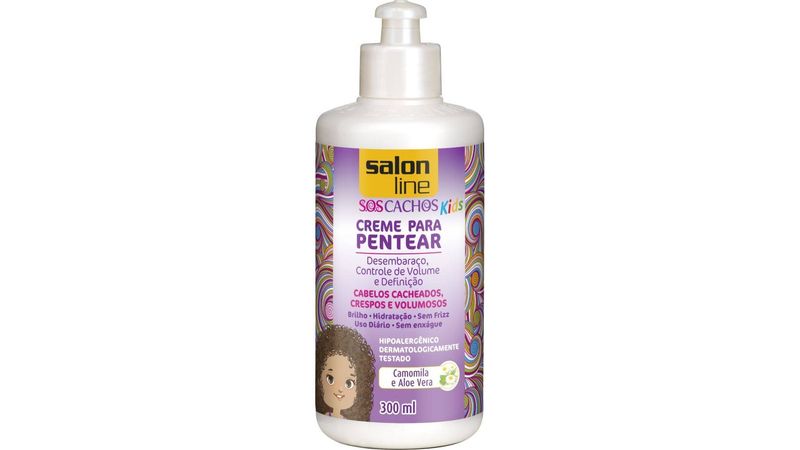 creme-para-pentear-salon-line-s-o-s-cachos-kids-camomila-e-aleo-vera-300ml