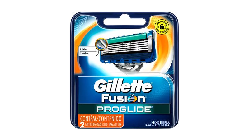 Carga-Gillette-Fusion-ProGlide-2-Unidades