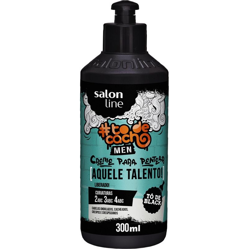 Creme para Pentear Salon Line Men To De Cacho Aquele Talento 300ml