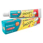 gel-dental-infantil-condor-snoopy-bambinos-1-sem-fluor-sabor-morango-50g