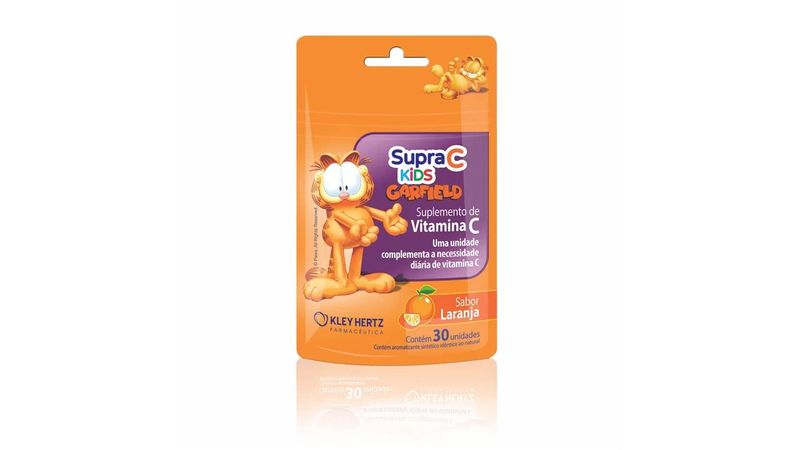Supra-C-Kids-Garfield-Sabor-Laranja-30-Gomas