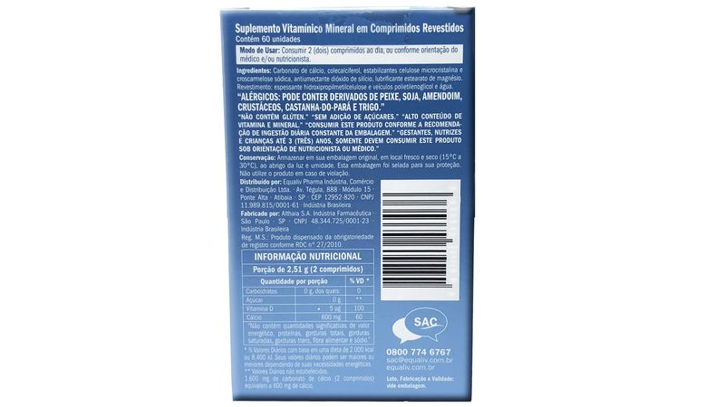 Kit-Equaliv-Calcio---Vitamina-D-2-Unidades-de-60-comprimidos-revestidos