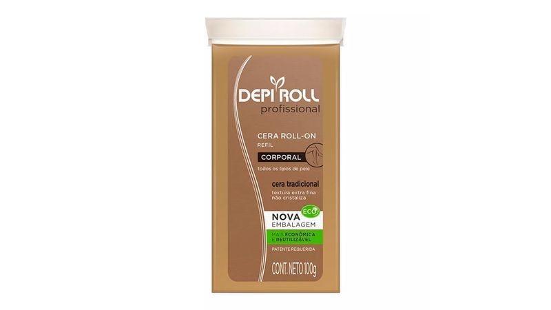 Depilador-Depi-Roll-Cera-Quente-Corporal-Roll-on-Sem-Tampa-Refil-100g