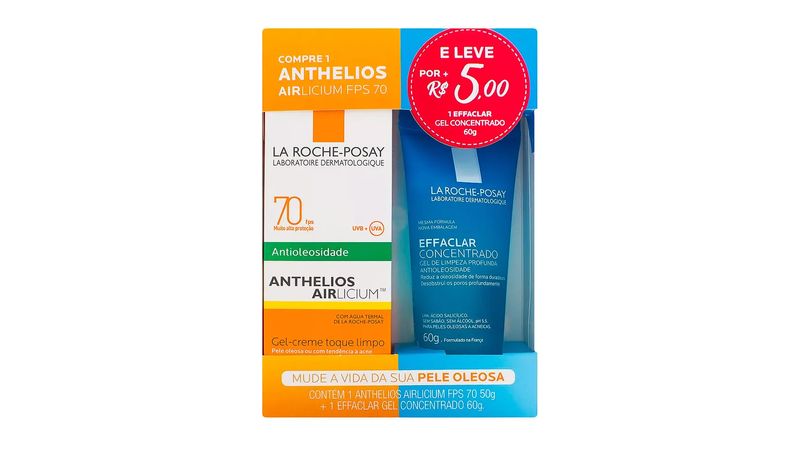 protetor-solar-anthelios-airlicium-fps-70-gel-creme-50g-e-leve-por-r-5-00-1-effaclar-concentracao-la-roche-posay-60g