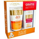 Protetor-Solar-L-oreal-Solar-Expertise-Acao-Repelente-FPS-40-120ml---Gratis-Solar-Expertise-Facial-Antirrugas-25g