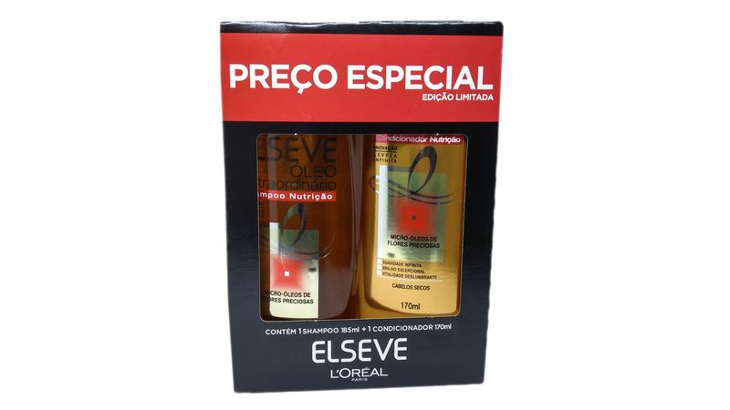 Kit-Shampoo-185ml---Condicionador-170ml-Elseve-Oleo-Extraordinario-Preco-Especial