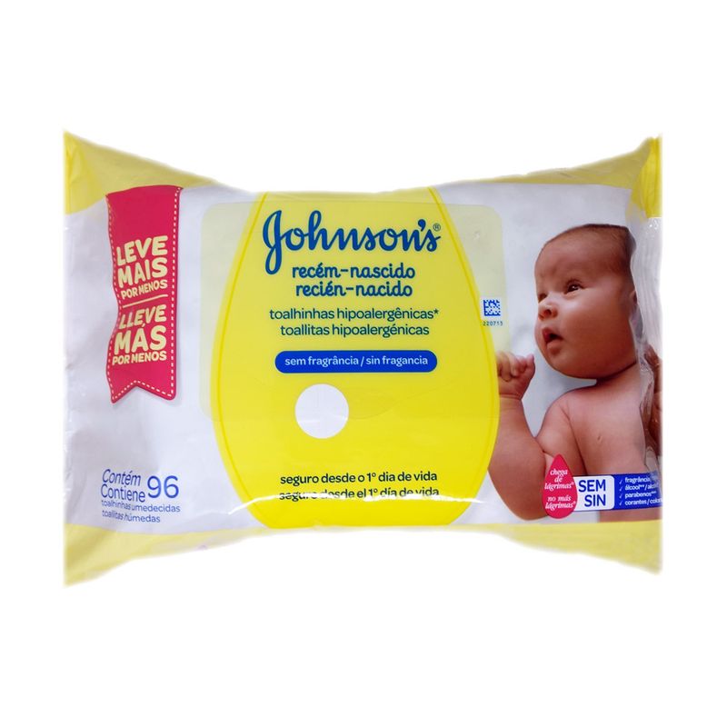 JOHNSON'S® toallitas Húmedas Recien Nacido