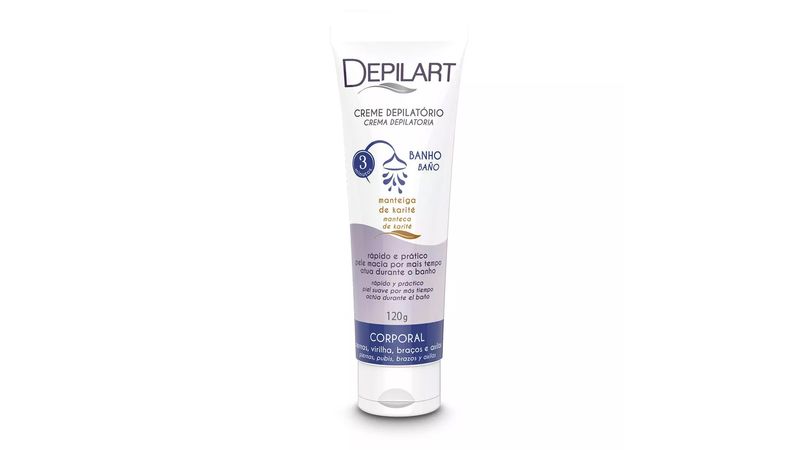Creme-Depilatorio-Corporal-Depilart-Banho-Manteiga-de-Karite-120g