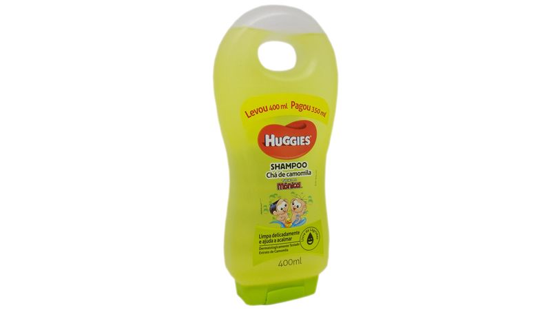 Shampoo-Infantil-Huggies-Turma-da-Monica-Cha-de-Camomila-Leve-400ml-Pague-350ml
