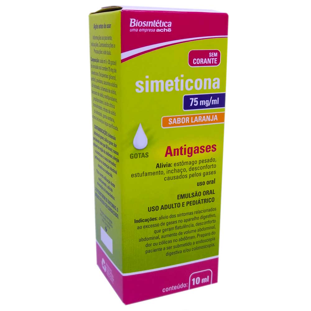 Simeticona 75mg Gotas 10ml - Alívio Rápido para Gases