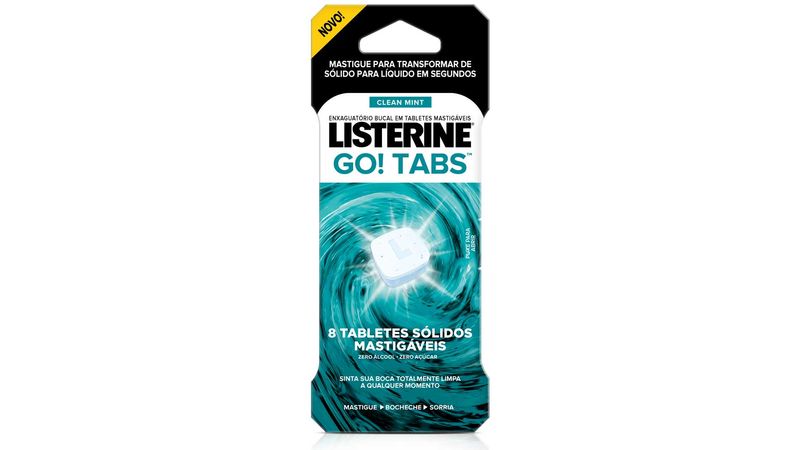 Listerine-Go--Tabs-Tablete-Mastigavel-Clean-Mint-8-Unidades