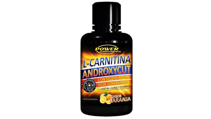 L-Carnitina-Power-Supplements-Androxycut-Laranja-480ml