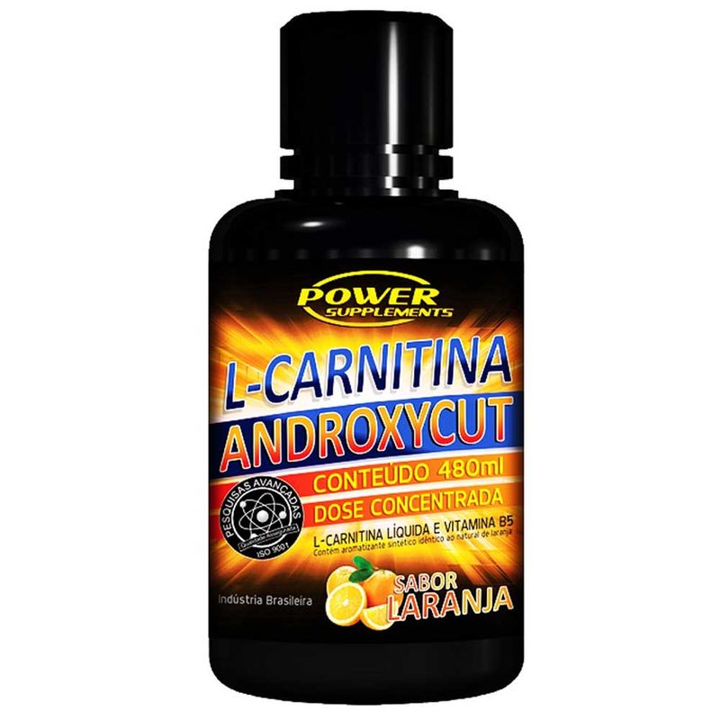 l carnitina power L-Carnitina Power Supplements Androxycut Laranja 480ml