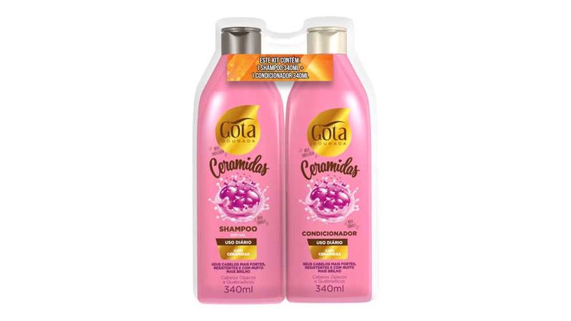 Kit-Shampoo---Condicionador-Gota-Dourada-Ceramidas-340ml