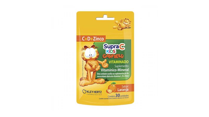Supra-C-Kids-Garfield-Vitaminado-Sabor-Laranja-30-Gomas