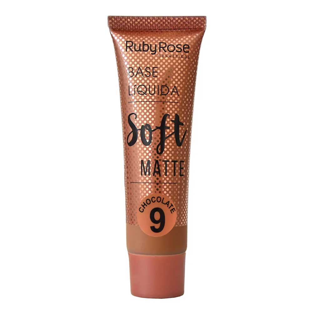 Base Liquida Ruby Rose Soft Matte Chocolate 9 HB 8050