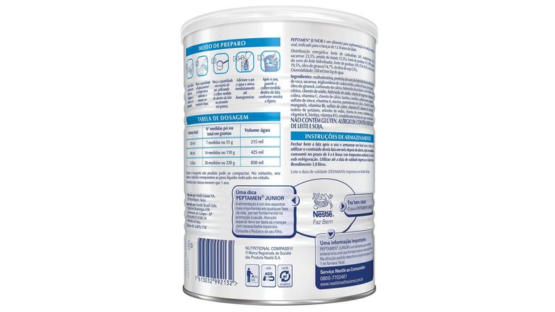 Peptamen Junior Sabor Baunilha 400g